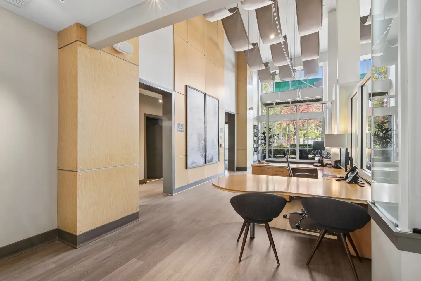 Resident lobby at Perimeter Gardens at Georgetown.