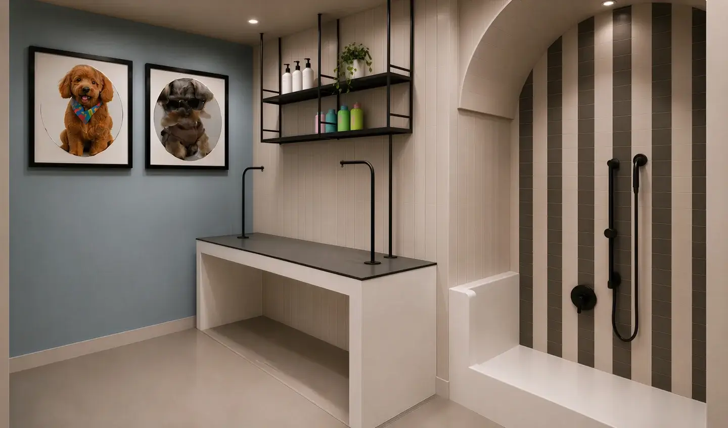 Pet spa with washing station at Perimeter Gardens at Georgetown.